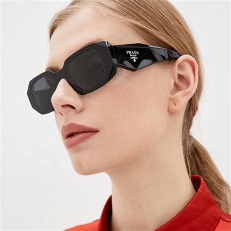 prada pr 17ws black/dark grey one size|Prada 17ws sunglasses black.